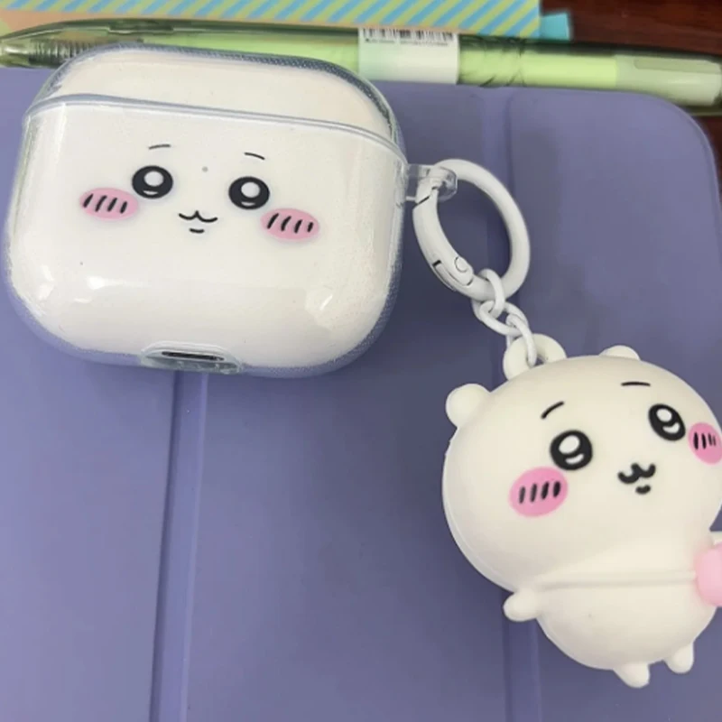 Cute Chiikawa Earphone Case AirPods 2 3 Pro 2 4 Generation Shockproof Soft Cover Anti Drop Protective Shell Headphone Accessory