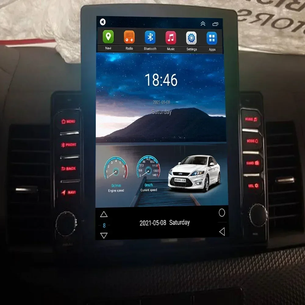 نوع تسلا لميتسوبيشي لانسر 2007-2012 راديو السيارة الوسائط المتعددة فيديو نظام تحديد المواقع اللاسلكية أندرويد 14 الملاحة راديو ستيريو 2 الدين #3