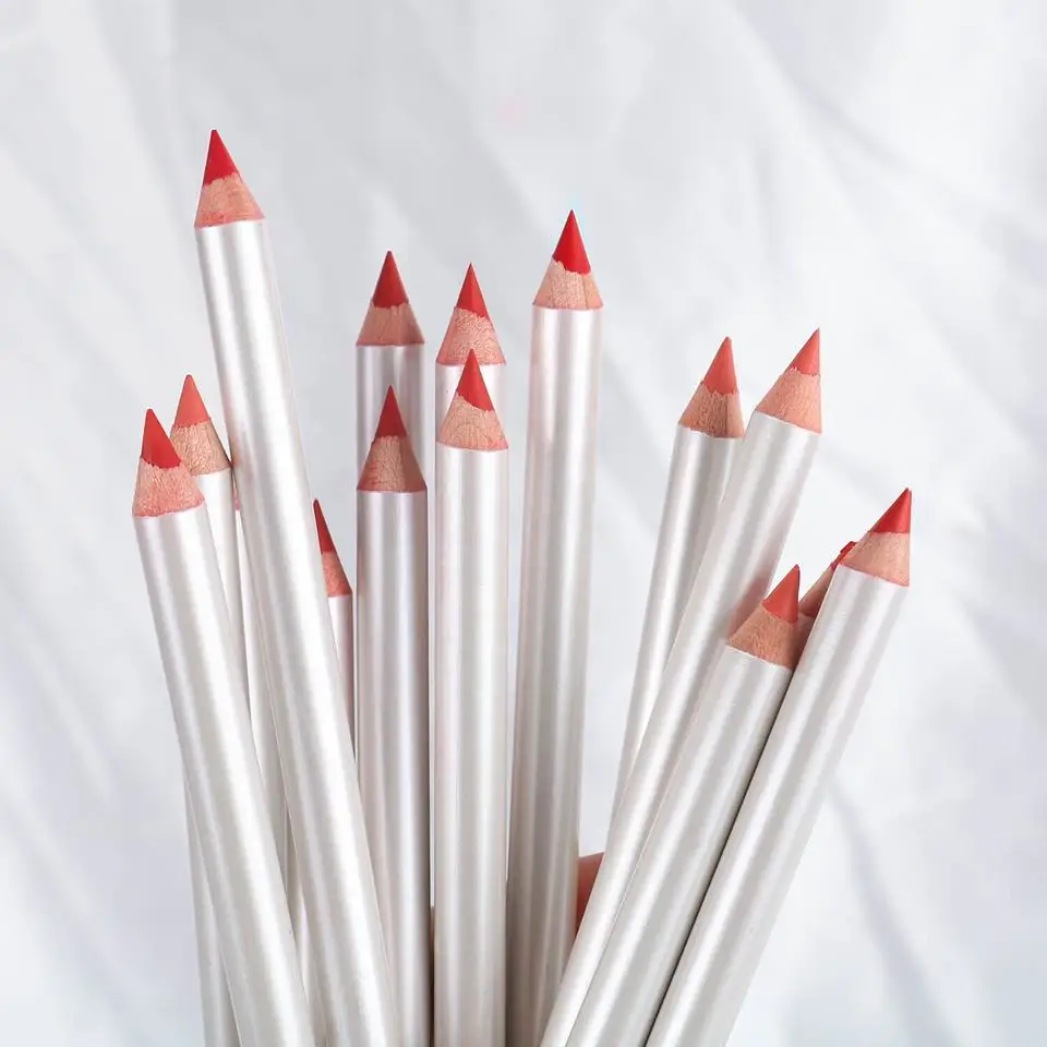 Wholesale Lip Liner Pencil Private Label Vegan Red Matte Waterproof Lipliner Cruelty Free Creamy Cosmetics Products