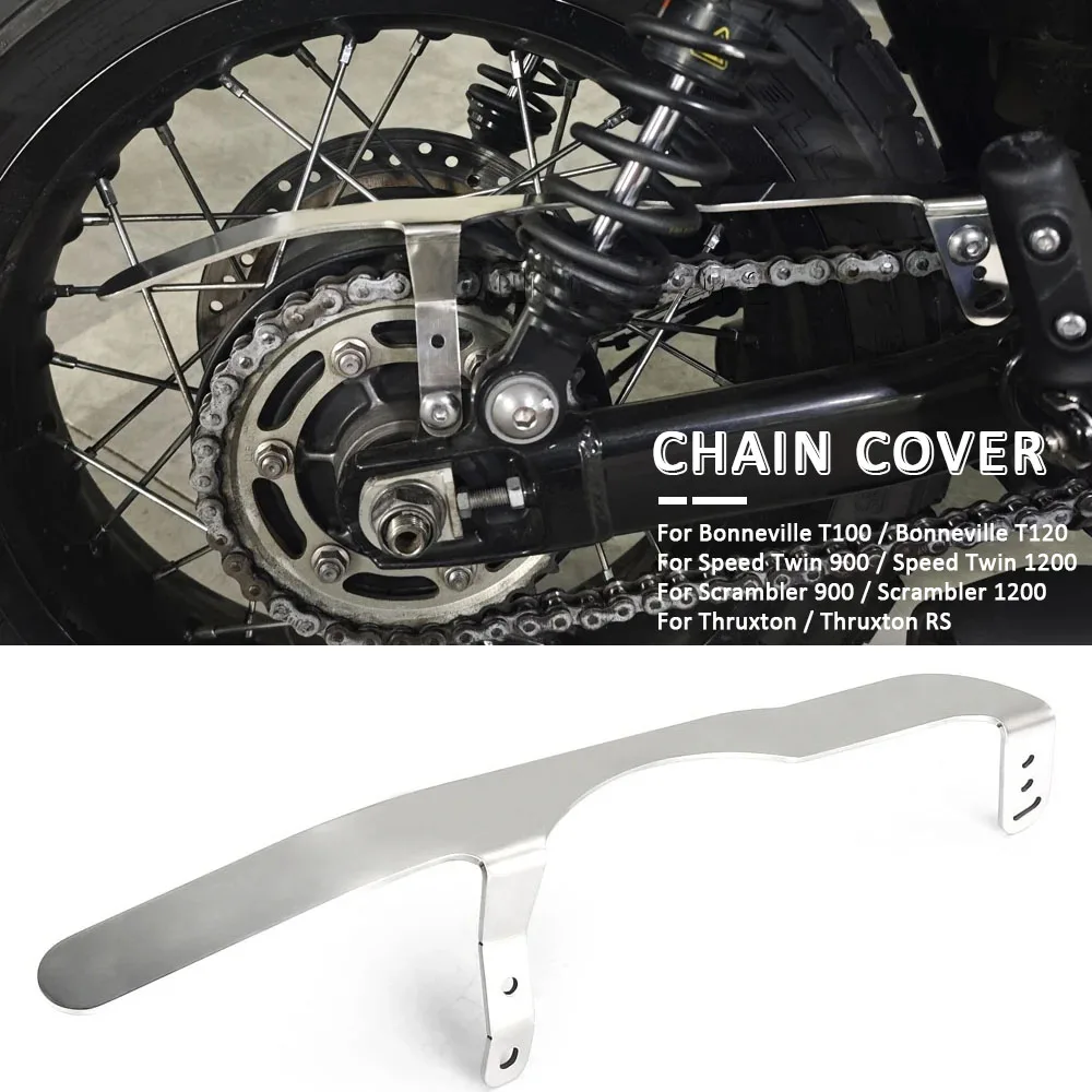 

Chain Guard Protctor Cover For Speed Twin Scrambler 900 1200 Accessories For Bonneville T100 T120 Thruxton RS Motorcycle
