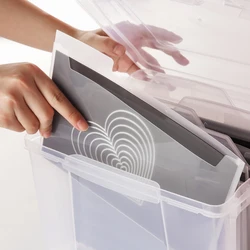 Plastic Storage Envelopes, Double Sided Strong Magnetic Sheets and Clear Craft Storage Box for Storing Scrapbooking Craft Dies