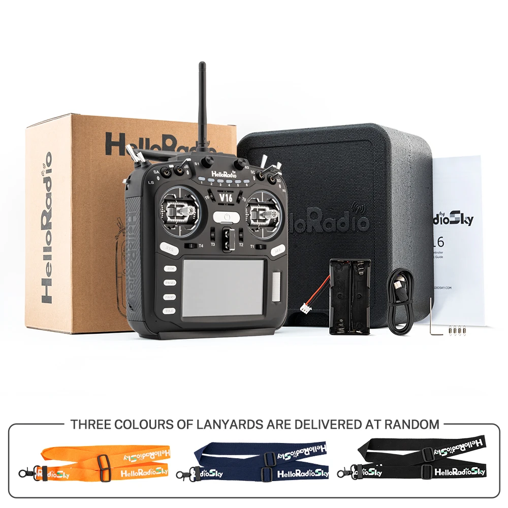 

HelloRadio V16Pro Mark II ELRS Radio Controller Support EdgeTX OpenTX 2.4G 2.4/5.8G Dual Band Control Surface for RC Models