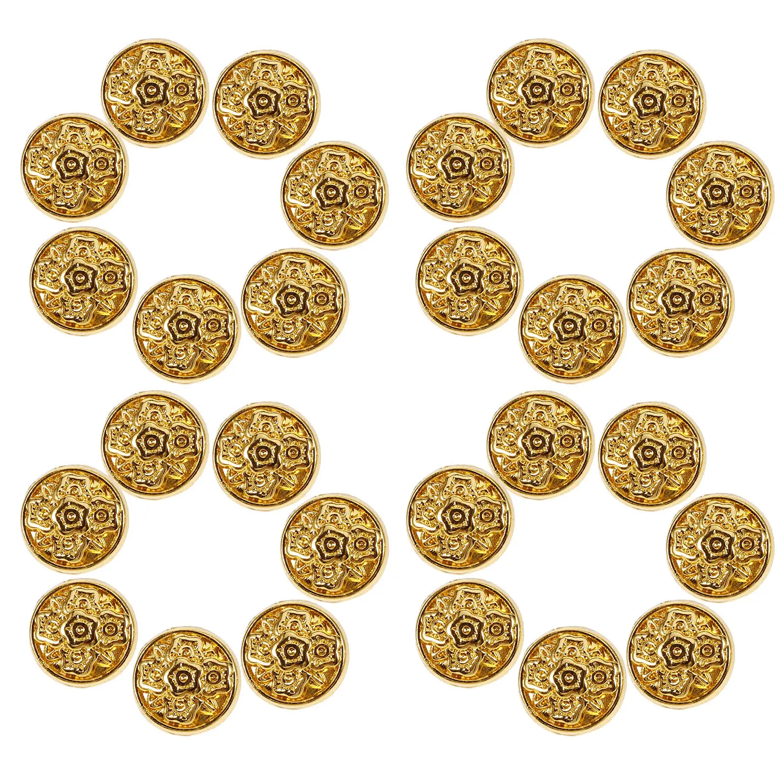 100Pcs Mini Round Metal Buttons High Durability Fine Workmanship for Garment Sewing DIY Fashion Accessories Replacement Buttons
