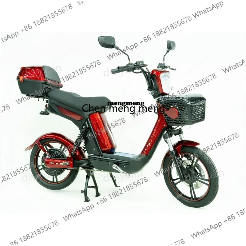 

Электрический мопед с полной подвеской и педальным приводом 350W/500W для города