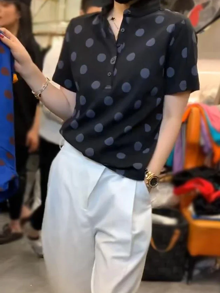 

Женская одежда, тренд 2024, синтетические корейские предложения, оптовая продажа, новые дешевые топы, женская футболка 100 ℅ Хлопковое поло женское тонкое