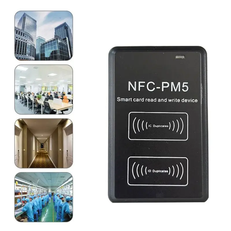 IC/ID Reader Writer Encryption Decoding Duplicator 125Khz 13.56Mhz Frequency Copier RFID Card Reader