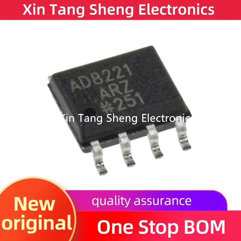 New original patch SOP8 AD8221ARZ-R7 SOIC-8 precision instrument amplifier IC chip