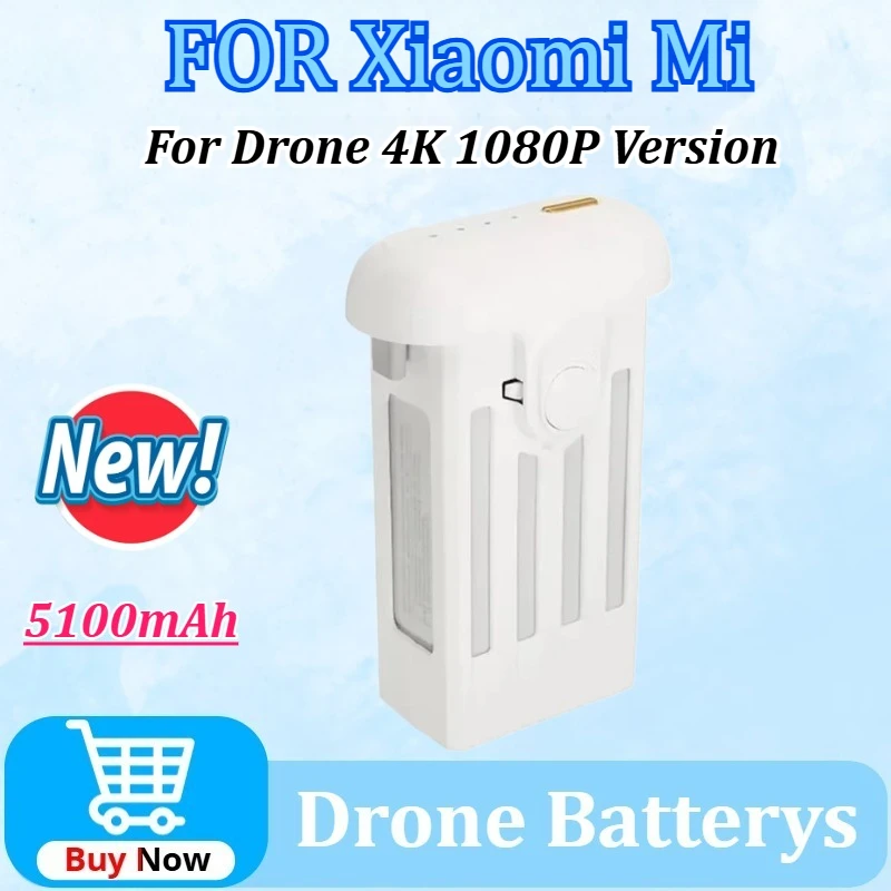 

For Xiaomi Mi Drone 4K 1080P Version RC FPV Quadcopter Spare parts 15.2V 5100mAh Lipo Battery for Camera Drones Accessories