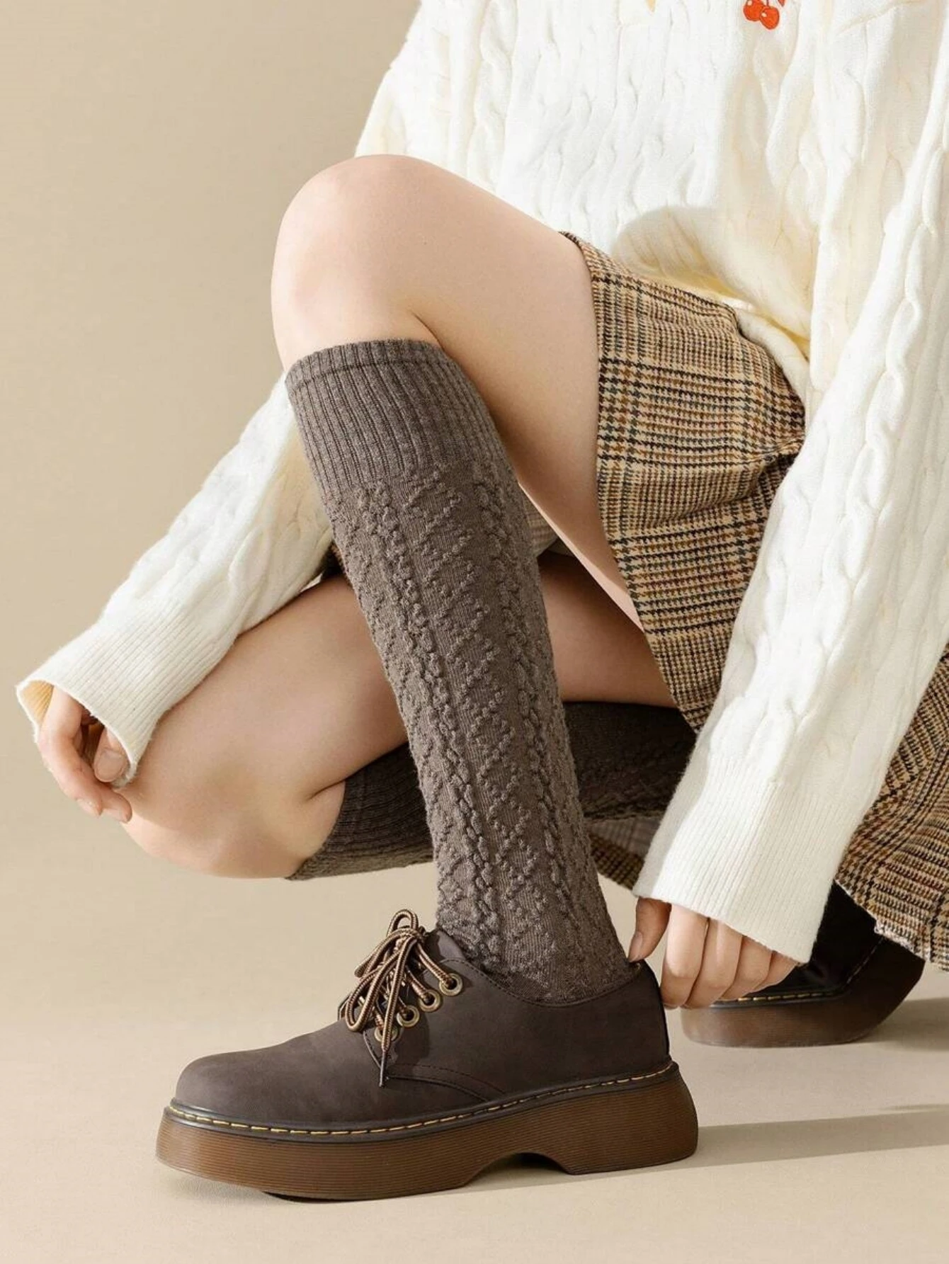 1/3/6 أزواج من جوارب العجل النسائية العصرية لفصلي الربيع والخريف، جوارب طويلة للتخسيس، ناعمة ومريحة، جوارب Jk على طراز المدرسة، طراز Y2K، جوارب منزلية، جوارب مكتبية، مناسبة للارتداء اليومي