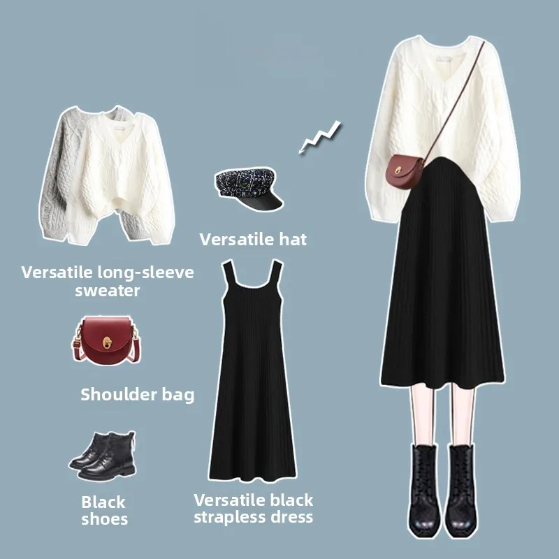 

Женский вязаный свитер Lazy Sle с школьной юбкой orm, осень-зима, Новое поступление, удобное дышащее теплое модное