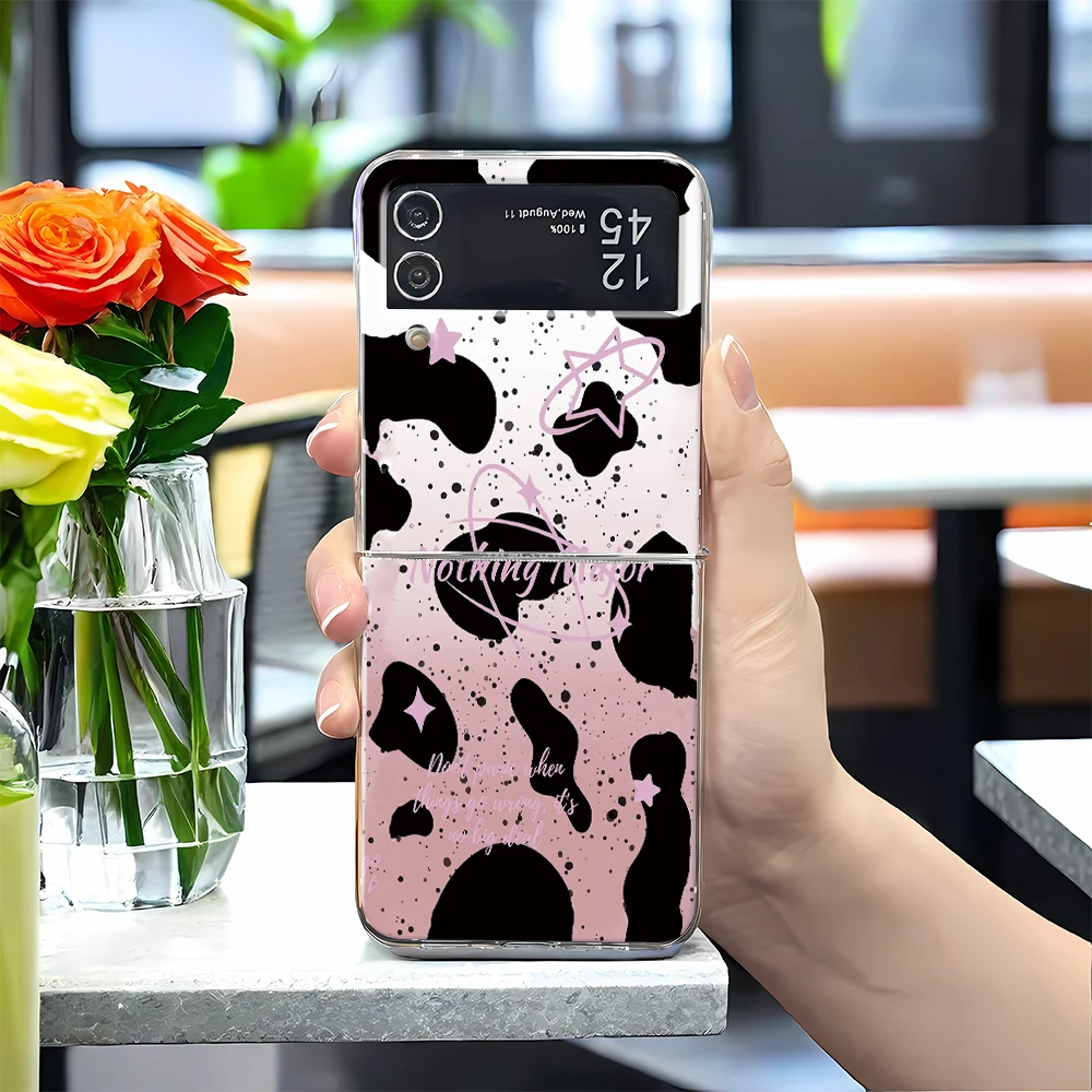 Graffiti Splash Ink Phone Case For Samsung Z FLIP 3 4 5 On Samsung W23 ZFLIP SM-F7210 Z FLIP 4 5 F711 Funda Case Cover Coque