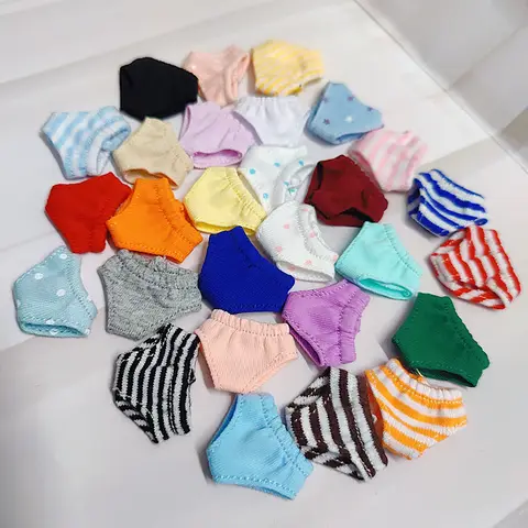 NEW Candy Colors Underwear leggings panties Doll Clothes For OB11 Obitsu 11 GSC 1/12 BJD Doll Doll Underpant Knickers Accessorie