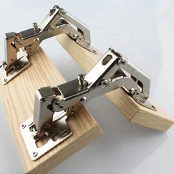 Soft Closing Hydraulic Hinges, 170 Degree Damping Buffer Cabinet Furniture Folding Hinge, Suitable for plate thickness 16-40mm