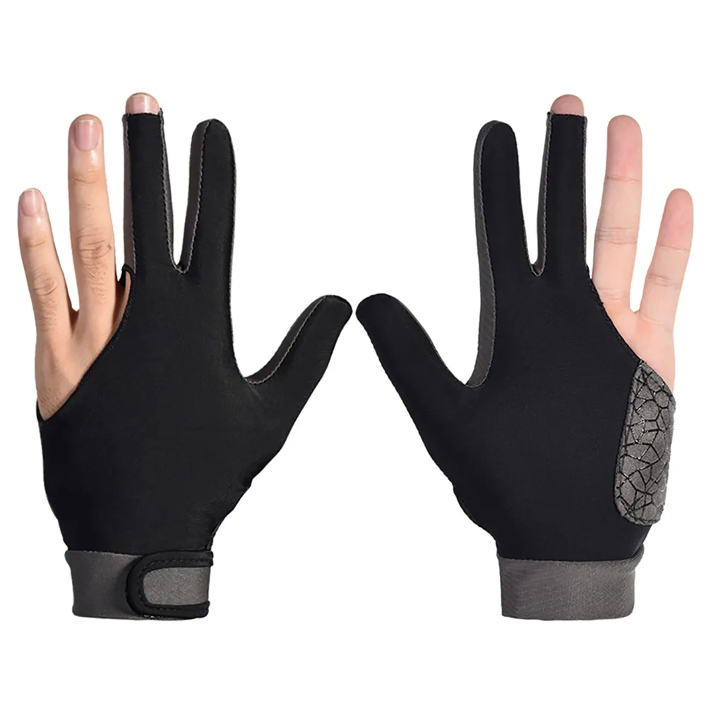 

Противоскользящая перчатка для бильярда, дышащая, суперэластичная, легкая, на три пальца, для левой руки