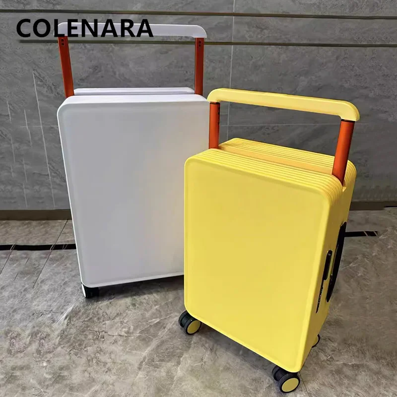 COLENARA 20Inch Cabin Luggage PC Rugged Boarding Case Smooth Light Sound Universal Wheel Travel Trolley Bag 24