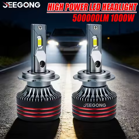 H4 H7 H11 LED Headlight 1:1 Halogen Bulb Size With Fan H8 H9 9005 9006 Led Auto Car Lights 6000K White High Low Beam Fog Bulb