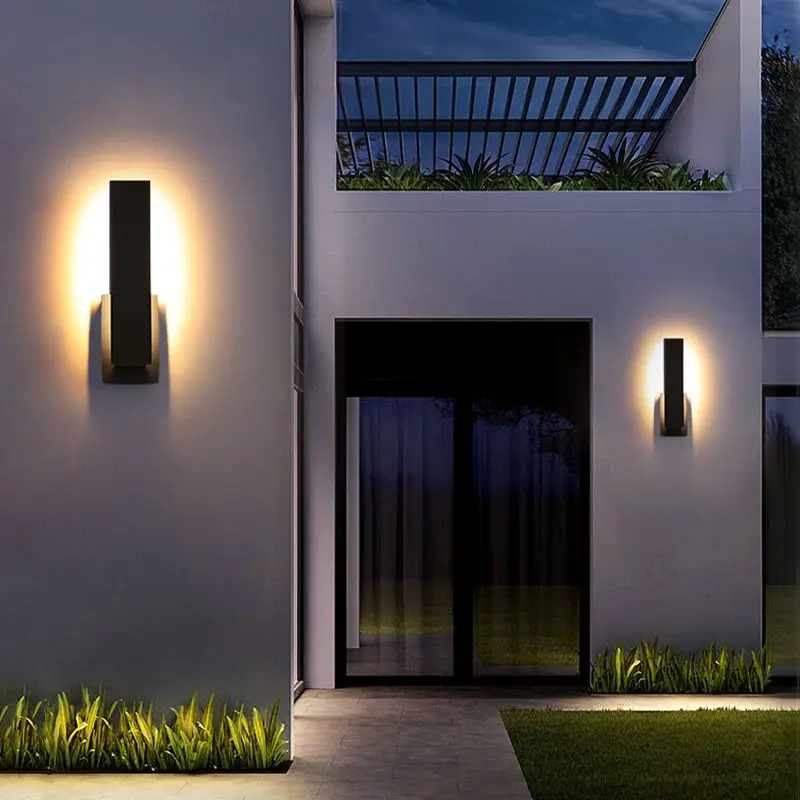Modern Minimalist Aluminum Waterproof LED Wall Light Outdoor Villa Balcony Gate Corridor Terrace Courtyard Decor Novelty New view 3