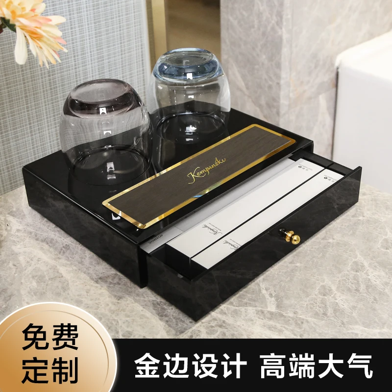 Storage box, dedicated consumables box for homestay washbasin, disposable items, bathroom tray storage box