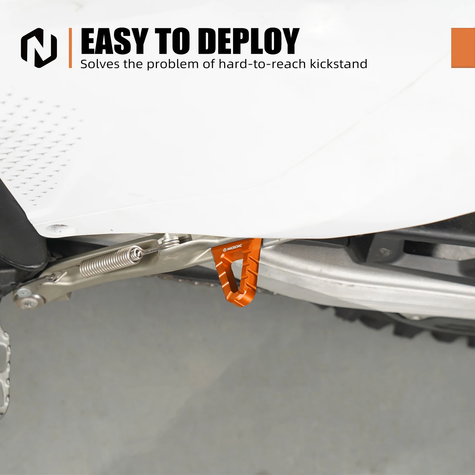 NICECNC KTM EXC 300 2024 2025 사이드 스탠드 킥스탠드 페그 EXC-F 350 450 XCW 500 XCFW 2024 2025 Husqvarna TE300 GasGas EC300 용