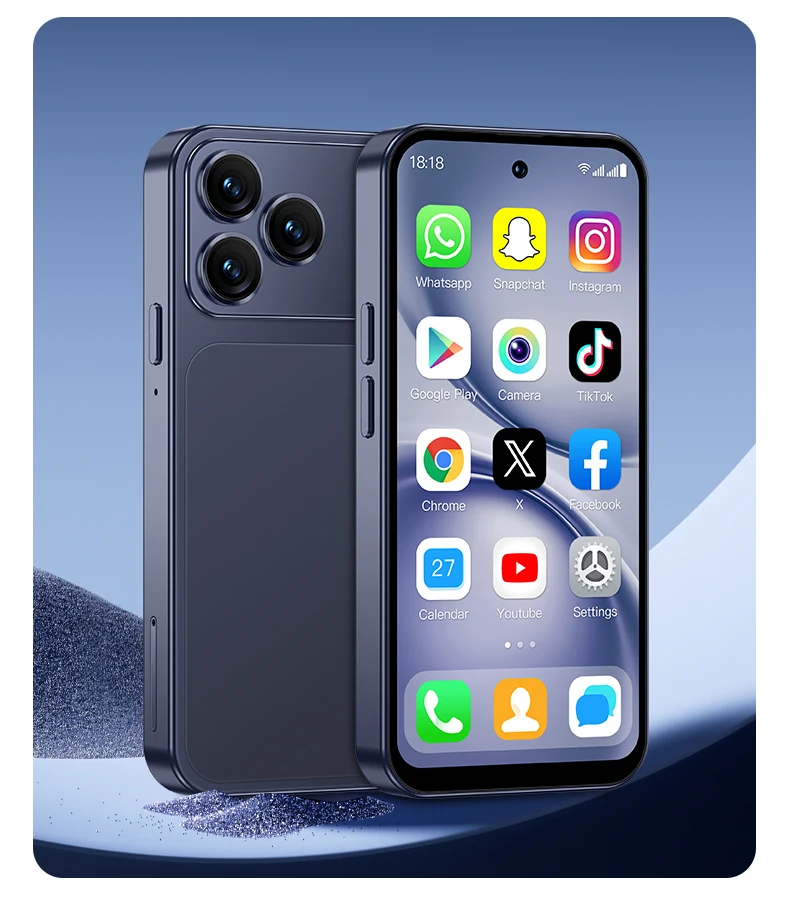 2026 NEW SERVO 4G LTE Mini Smartphone Android OS 2/3GB+16/64GB Play Store Face Unlock WiFi 4.5" Small Smart Phones 2 SIM Standby