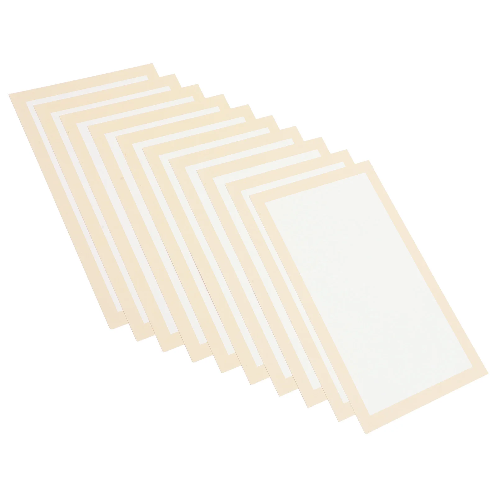 

Chinese Calligraphy Paper 10 Sheets Rectangular Xuan Thick Durable for Ink Painting Writing Drawing Multi-Use Calligraphy Paper