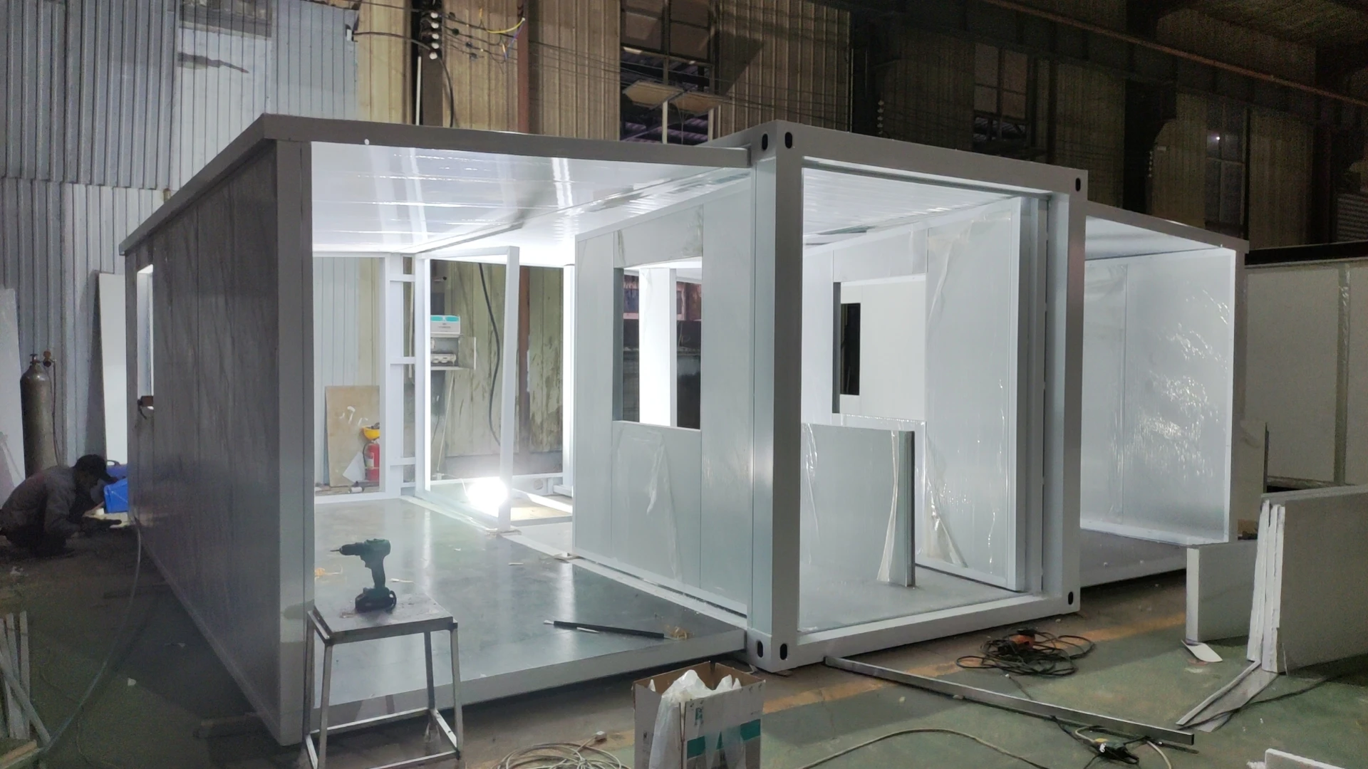 20ft  Expandable Prefab Container House Prefabricated Dormitory Living Room Mobile home Tiny Modular House Modern Design