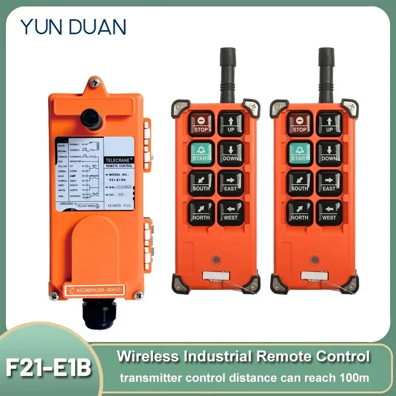 Wireless Industrial Remote Control F21-E1B Crane Driving Crane   Remote Control for Overhead Crane Hoist Lift 36V/220V/380V