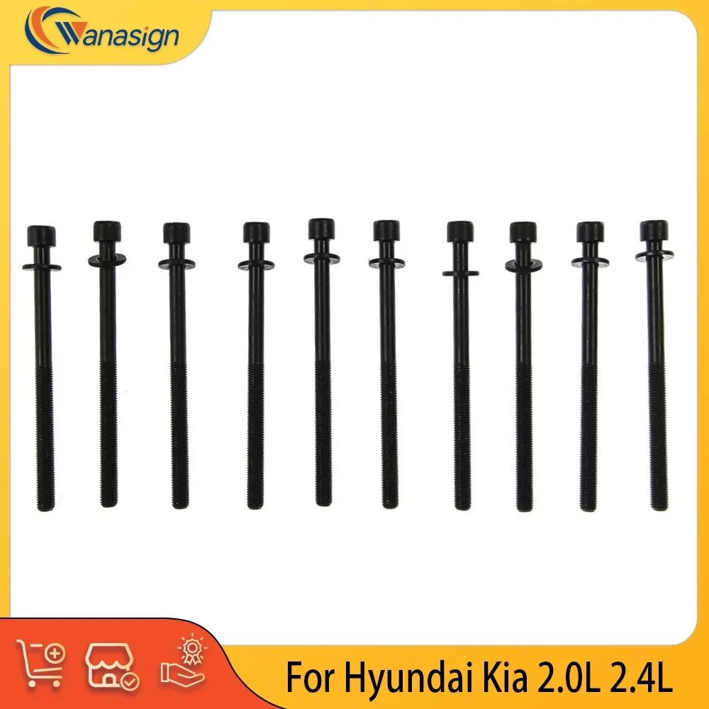 

Engine Cylinder Head Bolt Set For Hyundai Kia 2.0L 2.4L GDI DOHC 2.0T 2.4T 2.0 2.4 L T G4KA G4KD G4KF G4KC G4KE G4KG G4KJ G4KK