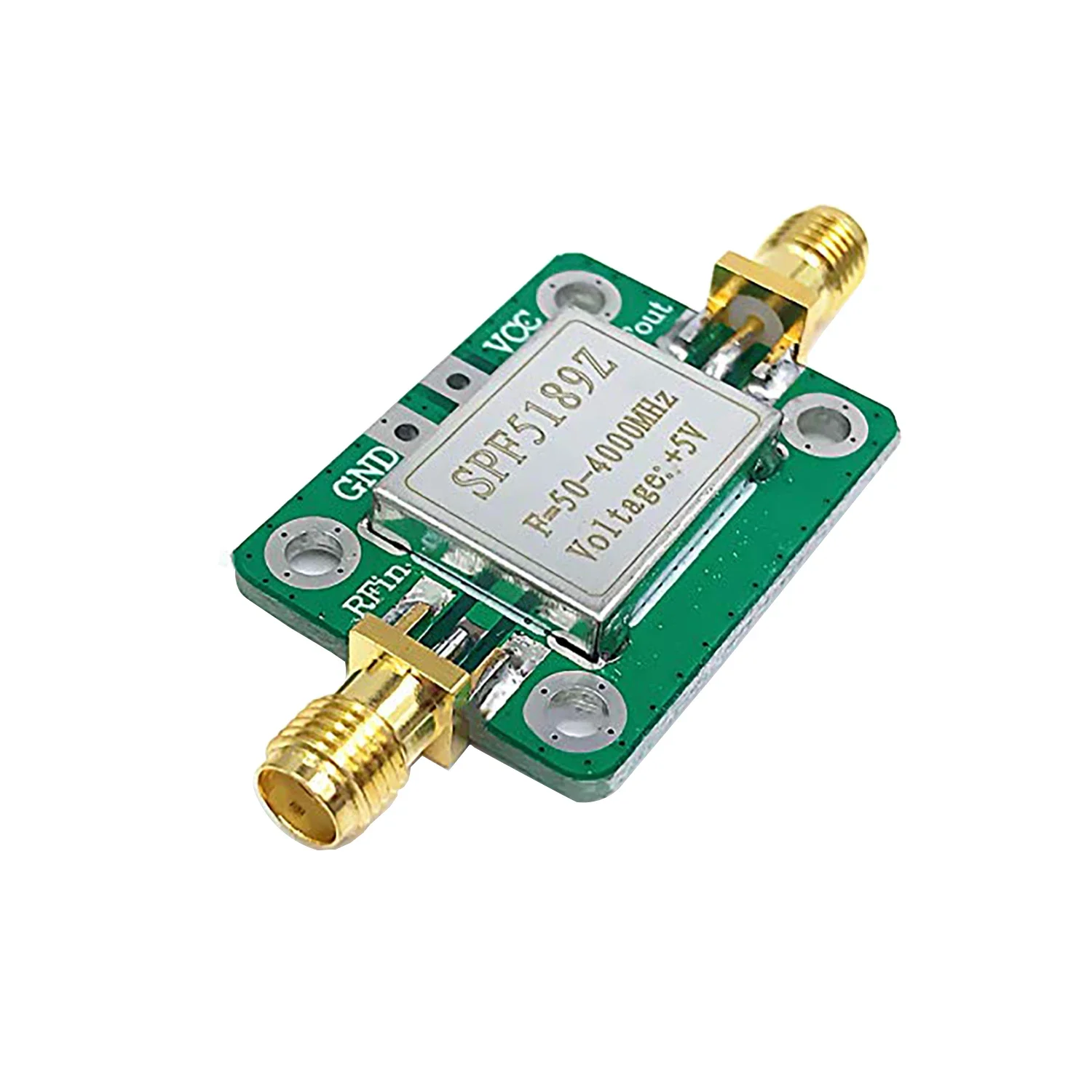 SPF5189 with Shielding Shell RF Signal Receiver Low Noise Wideband Radio Frequency LAN 50-4000MHz NF=0.6dB Amplifier Module