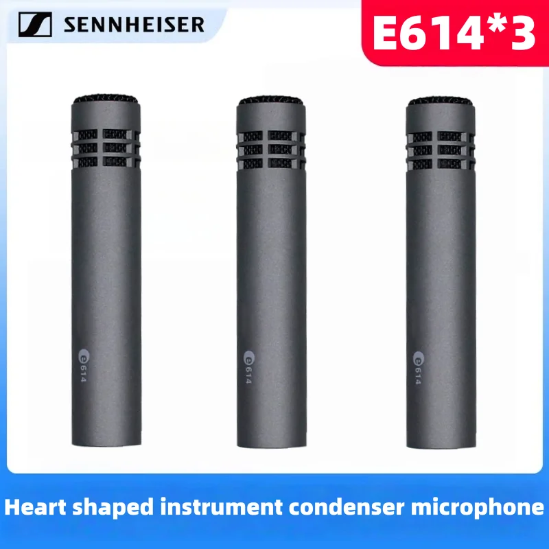 3 STUKS Groothandel Sennheiser Evolution 600 Serie E614 Hypercardioïde Condensatormicrofoon voor Houtblaas-/Snaarinstrumenten