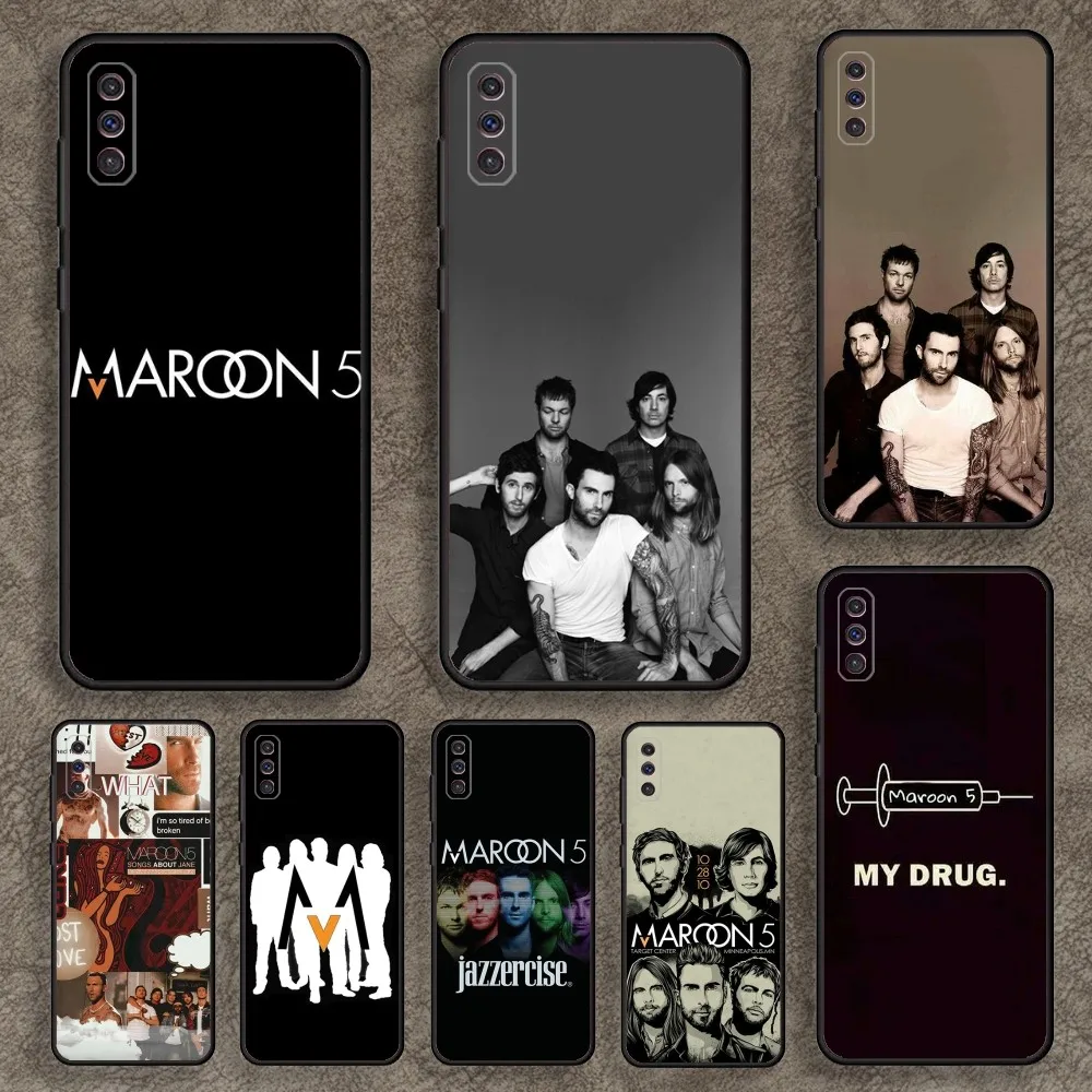 Band M-Maroon 5 Phone Case for SamsungA 91,80,73,72,71,70,53,52,51,42,41,40,32,31,30,22,21,20,13 S 4G 5G Soft Black Case