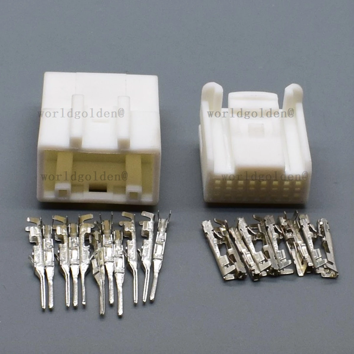16 Pin Male & Female Car Audio Navigation Connector 1318386‑1 1473410‑1 Wiring Harness Plug For Nissan Infiniti Radio Stereo