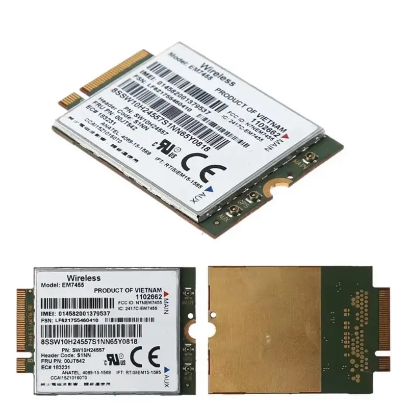 Superior-For Lenovo Thinkpad T460 T560 L460 L560 X260 P70 P50 P40 X1 EM7455 4G LTE Module FRU 00JT542 NGFF M2 Card