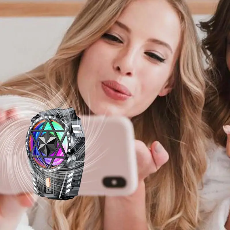 Cooling Fan For Phone Rechargeable Mobile Phone Radiator Mobile Phone Cooler Portable Cell Phone Fan Mobile Game Cooler For