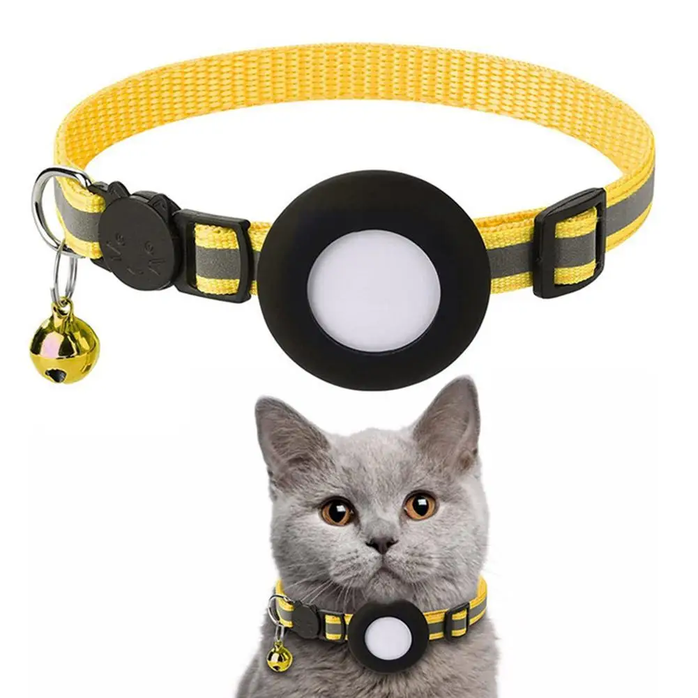 Silicone Anti-Lost Pet Cat Collar For The Apple Protective Wearable Tracker Anti Lost Positioning Tracker Collar 2024