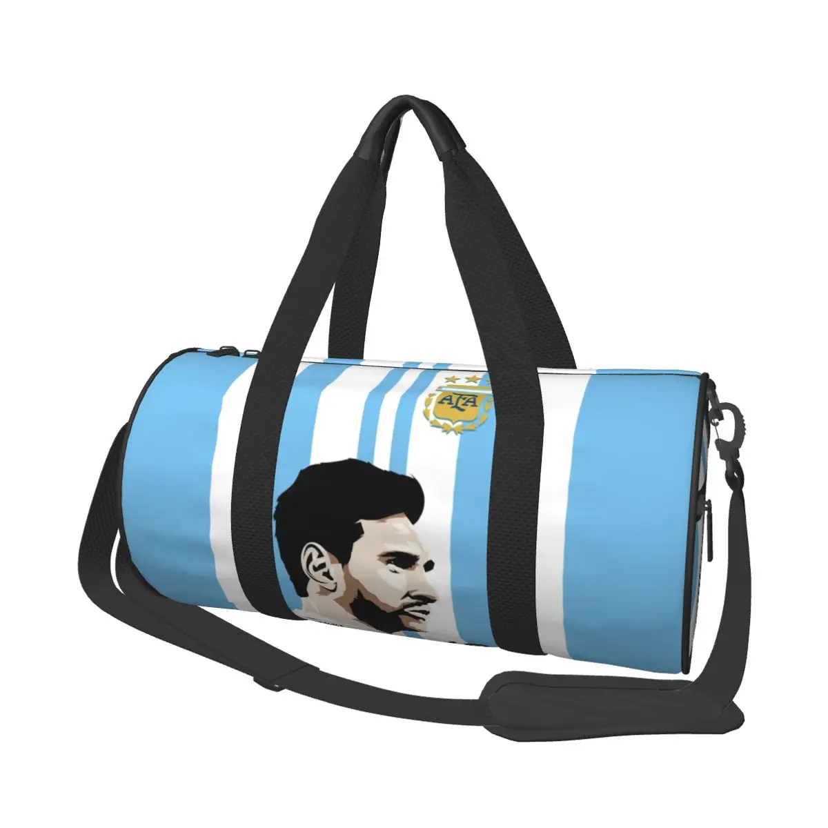 

Num 10 M-Messi Argentina Weekend Gym Yoga Luggage Bags Sport Duffle Bag Round Large Capacity Travel Duffel Bag