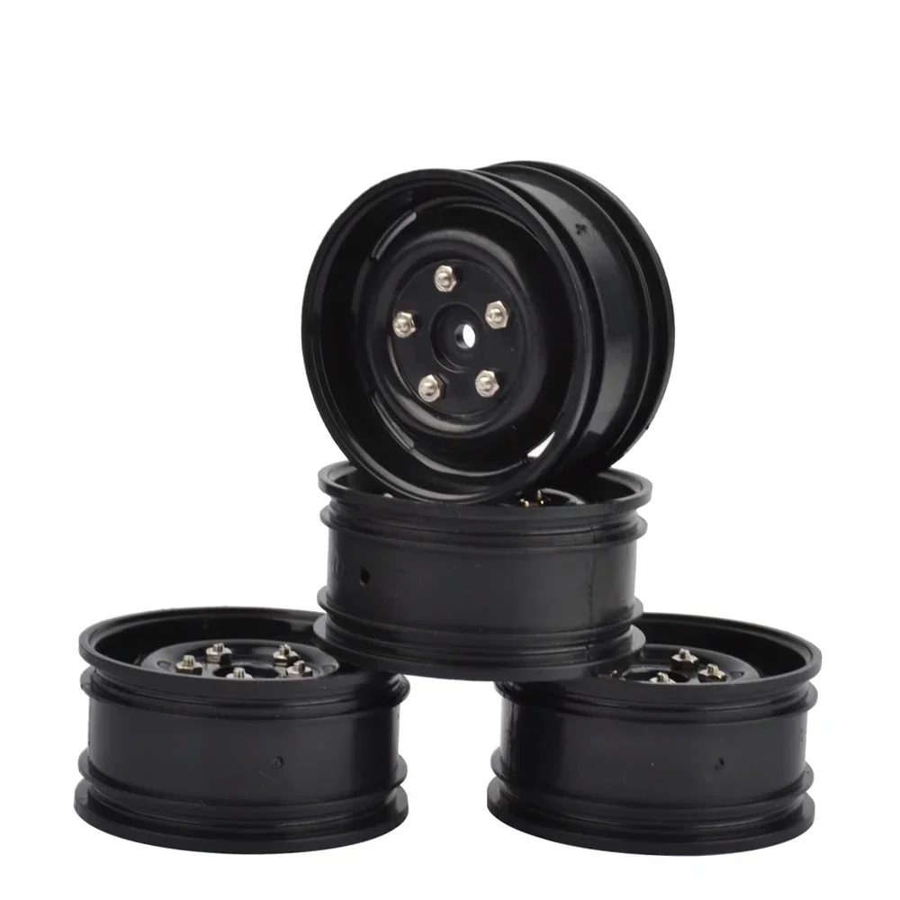 4PCS 1.9\'\' Plastic Wheel Rims for Axial SCX10 Tamiya CC01 D90 PAJERO Trxs TRX4 1:10 RC Rock Crawler