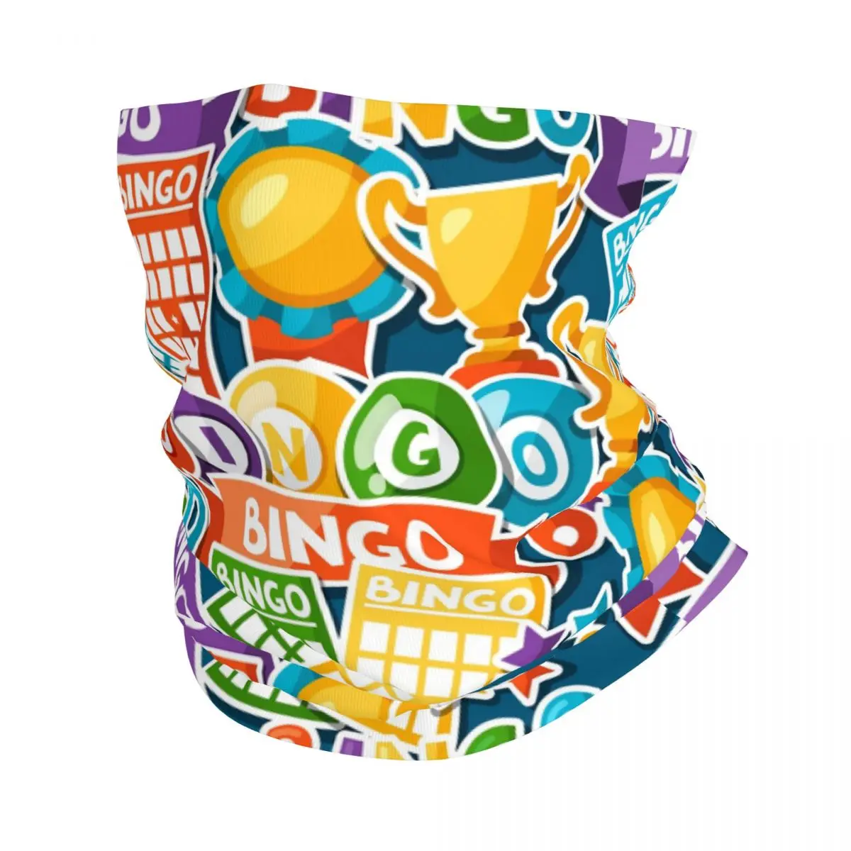 Bingo Paper Game Bandana Neck Gaiter Windproof Face Scarf Cover Men Women Headband Tube Balaclava