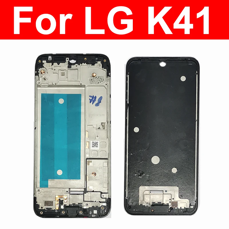 Pro LG K10 2017 K22 K41 K51 K71 LCD přední prostřední formulovat bydlení LCD obrazovka přední formulovat prostřední bydlení zakrýt luneta částí