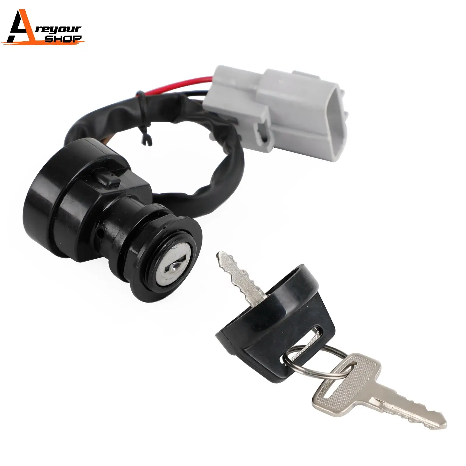 Areyourshop Ignition Key Switch For Yamaha Grizzly 550 700 2009-2017 Kodiak 700 2016-2017 Motor Accessories