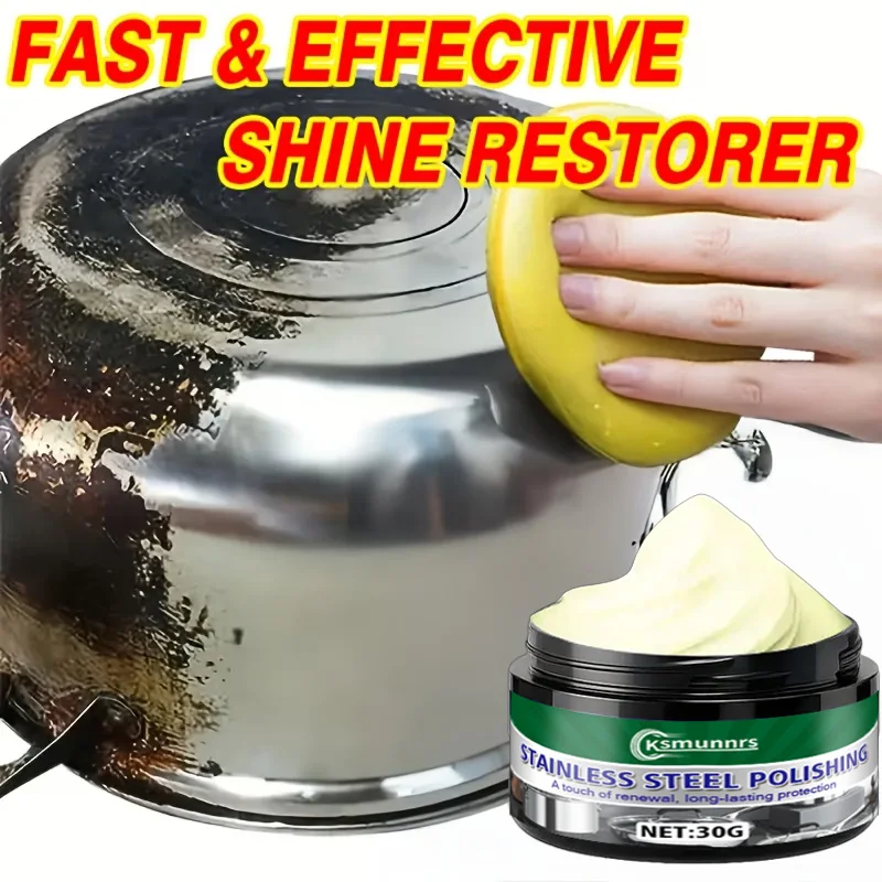 Complete Metal Polishing Paste Set Quick Shine Reviver for Chrome Stainless Steel Coated Metal - Efficient Cleaning Kit