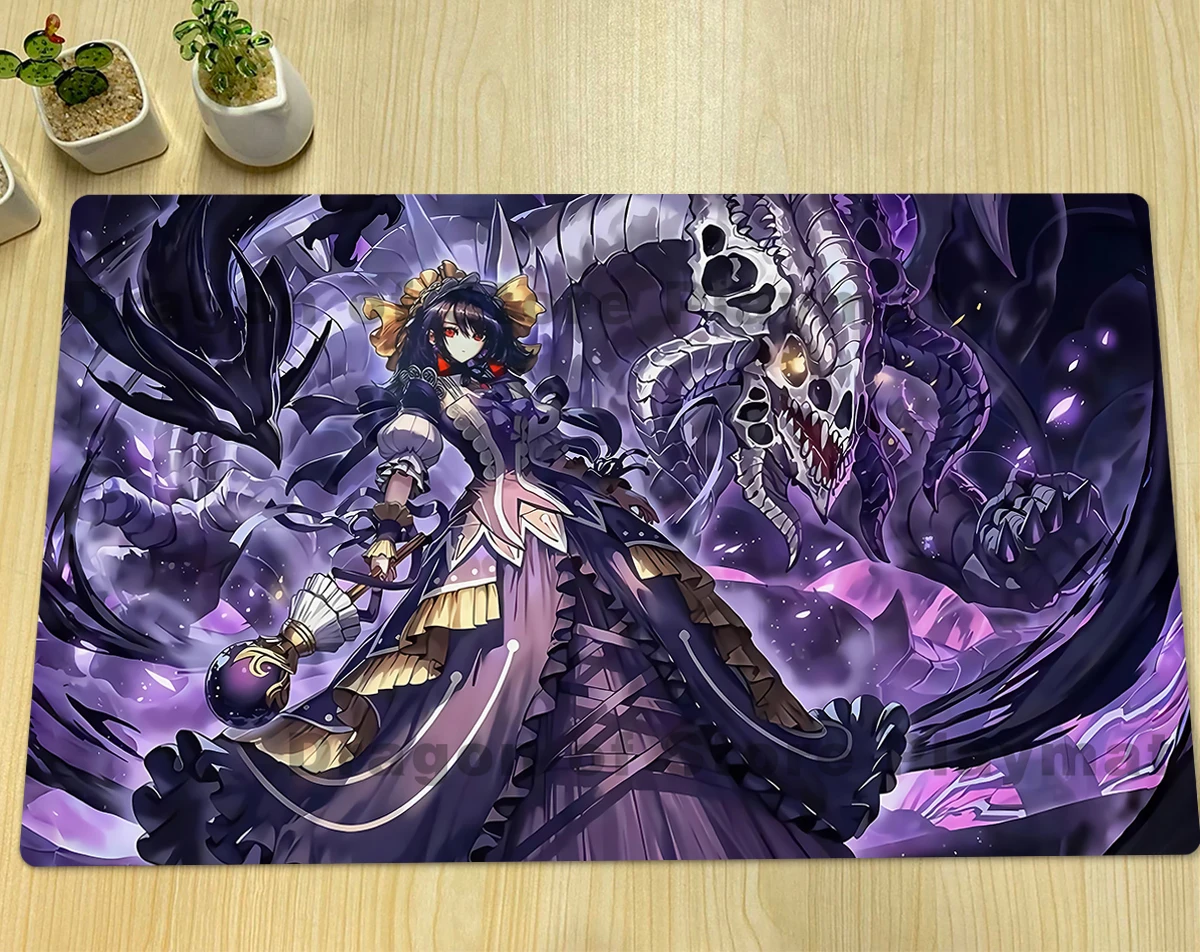

YuGiOh Underworld Goddess of The Closed World Playmat TCG CCG Коврик для настольной игры Коврик для торговых карточных игр Резиновый коврик для мыши Бесплатная сумка