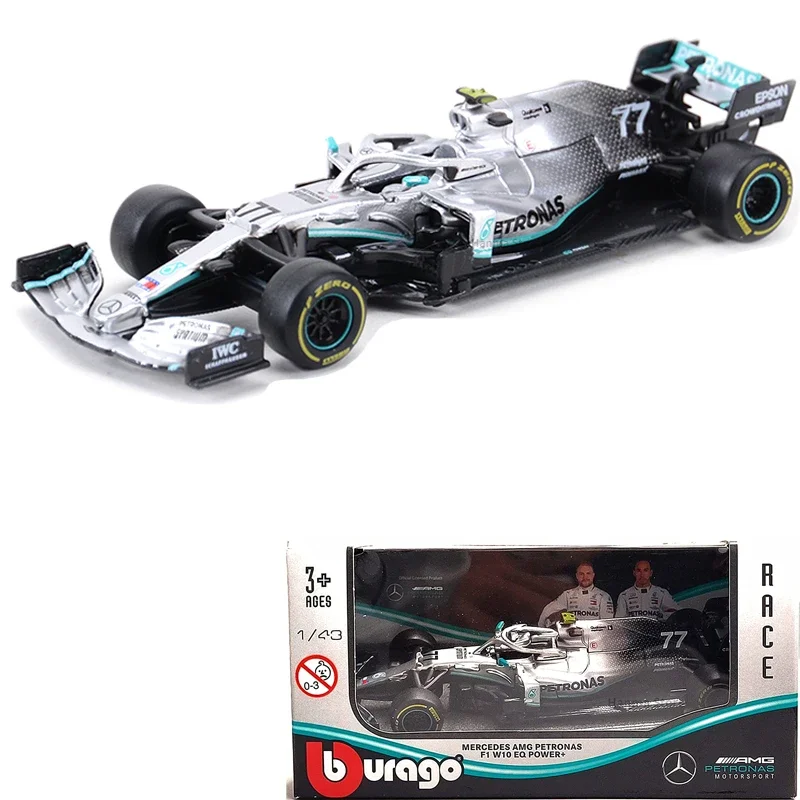 Bburago 1:43 F1 Mercedes-AMG W13 #44 #63 W14-44/77 W10-44/77 W07-44/6 Alloy Toy Car Model Formula Die Cast Models