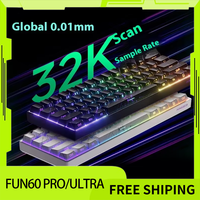 AKKO MonsGeek FUN60 Pro Gaming Keyboard Magnetic E-sport Switch Dual 8K Polling Rate 0.01RT SOCD MT Wireless RGB Gaming Keyboard
