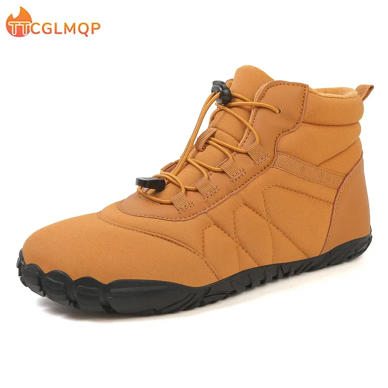 

Brand New Winter Boots For Men Women Snow BareFoot Outdoor Non-slip Warm Fur Casual Sneakers Plus Size Ankle Boots Hiking Shoes