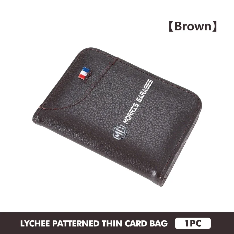 Organize Documents Premium Leather Auto Driving License Cover Folding Document Pocket Wallet Compatible with MG GT GS HS ZS