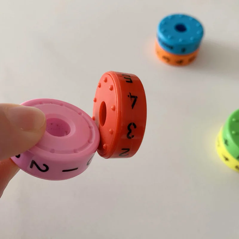 ของเล่นเรียนรู้คณิตศาสตร์แบบแม่เหล็ก ตัวเลขและสัญลักษณ์ คณิตศาสตร์เพื่อการศึกษา ทรงกระบอกนับเลข สำหรับเด็ก วัยรุ่น เด็กชาย เด็กหญิง