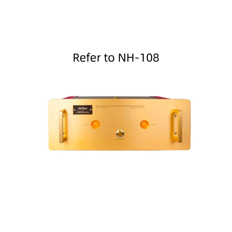 

Balanced upgraded reference Swiss NH-108 250W*2 4 ohm post amplifier finished machine+glass top cover