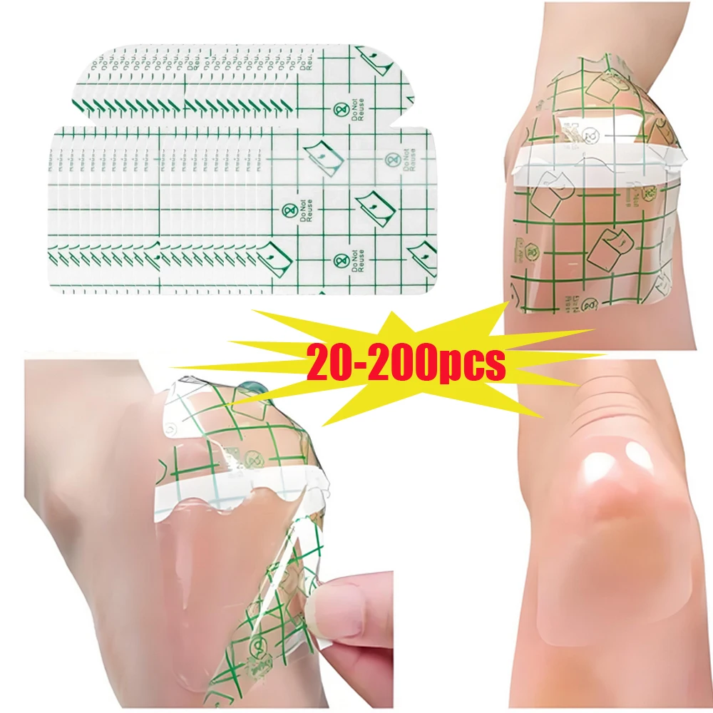 20-200 pces gel adesivo de cuidados com os pés ultra-fino protetor de filme de calcanhar anti-rachadura reparação pele seca remendo de calcanhar