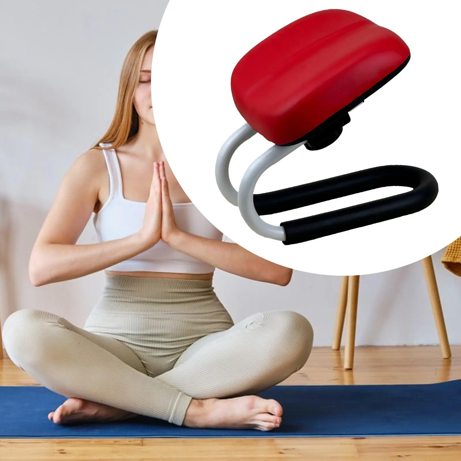 

Meditation Stool Adjustable Lightweight Portable Exercise Comfortable Meditation Practices for Women Yoga Praying Prayer Gift
